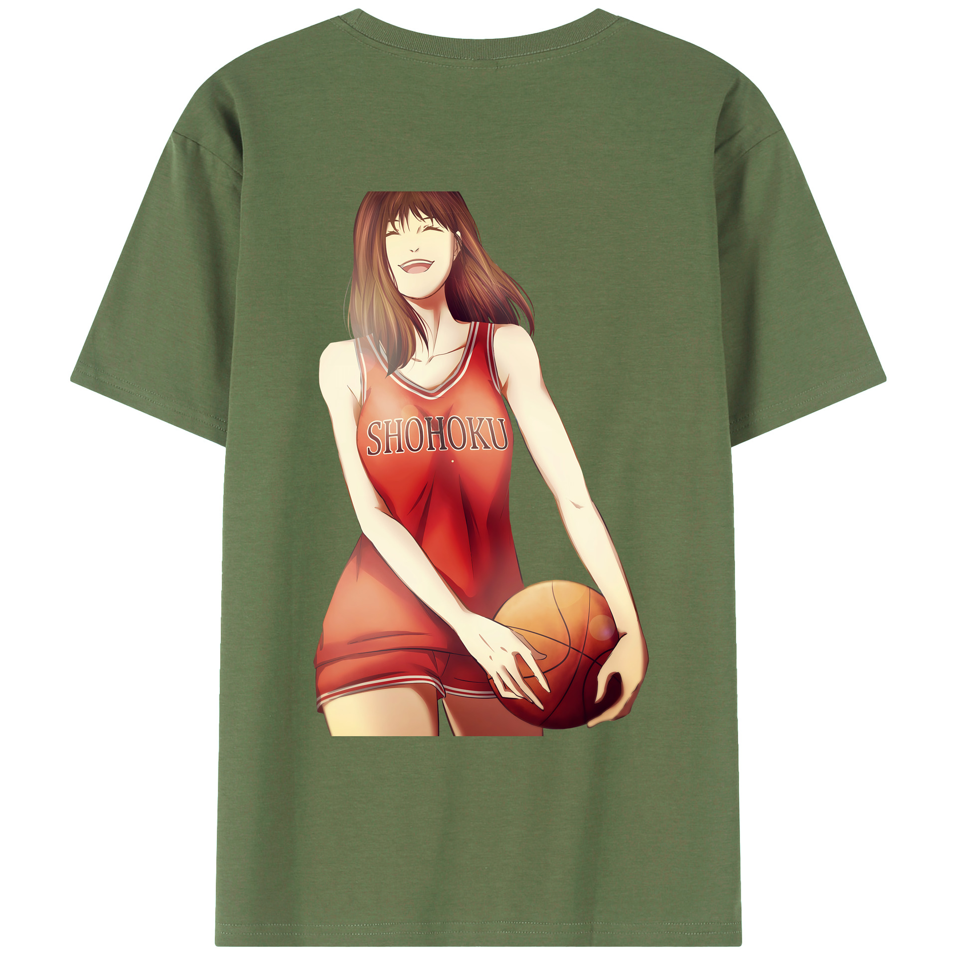 （画像用） SLAM DUNK／スラムダンク 綿100％ メンズ半袖Tシャツ（バックプリント） 通気性